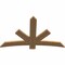 Ekena Millwork Alberta Smooth Timber Gable Bracket, Western Red Cedar, 60"W x 38"H x 1 1/2"D x 5 1/2"F, 15/12 Pitch GBW060X38X0206ALB00SWR - alternate 2